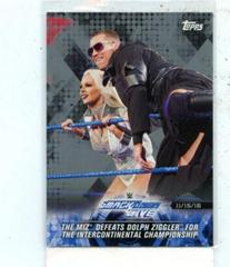 The Miz Defeats Dolph Ziggler in a Ladder Match [Silver] Wrestling Cards 2018 Topps WWE Road To Wrestlemania Prices