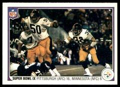 Super Bowl IX [Pittsburgh vs. Minnesota] Football Cards 1983 Fleer Team Action Prices