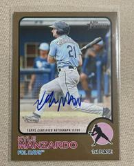 Kyle Manzardo [Gold] #ROA-KM Baseball Cards 2022 Topps Heritage Minor League Real One Autographs Prices