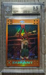 Kevin Durant [Orange Refractor] Basketball Cards 2007 Topps Chrome Prices