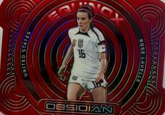 Rose Lavelle [Red Flood] #24 Soccer Cards 2022 Panini Obsidian Equinox Prices