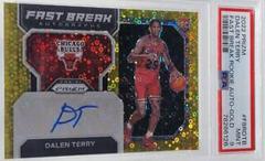 Dalen Terry [Gold] #FBR-DTB Basketball Cards 2022 Panini Prizm Fast Break Rookie Autographs Prices