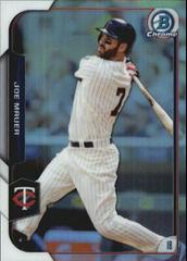 Joe Mauer [Orange Refractor] #52 Baseball Cards 2015 Bowman Chrome Prices
