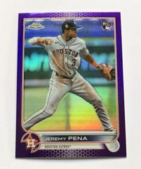 Jeremy Pena [Purple] #USC136 Baseball Cards 2022 Topps Chrome Update Prices