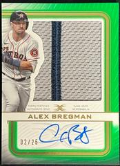 Alex Bregman [Green] Baseball Cards 2023 Topps Definitive Autograph Relic Collection Prices