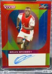 Brian Brobbey [Red] Soccer Cards 2022 Leaf Vivid Autographs Prices
