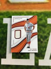Earl Weaver [Red] Baseball Cards 2023 Panini Immaculate Prices