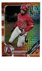 Jo Adell [Running Orange Refractor] #4 Baseball Cards 2019 Bowman Mega Box Chrome Prices