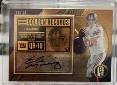 Eli Manning #GRS-EMA Football Cards 2022 Panini Gold Standard Golden Records Signatures Prices