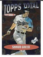 Shawn Green #TT19 Baseball Cards 2002 Topps Total Topps Prices