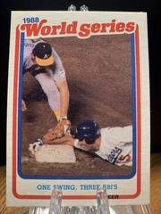 One Swing, Three RBI's Baseball Cards 1989 Fleer World Series Prices