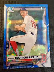 Elmer Rodriguez Cruz Baseball Cards 2021 Bowman Draft Sapphire Prices