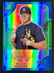 Philip Hughes [Blue Refractor] #151 Baseball Cards 2005 Bowman Chrome Prices