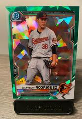 Grayson Rodriguez [Green] #BDC-136 Baseball Cards 2021 Bowman Draft Sapphire Prices