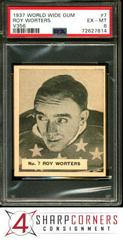 Roy Worters Hockey Cards 1937 V356 World Wide Gum Prices