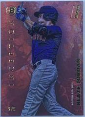 Blaze Jordan [Red Foil] #77 Baseball Cards 2021 Bowman Inception Prices