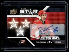 Teuvo Teravainen #3S-8 Hockey Cards 2022 Upper Deck Credentials 3rd Star of the Night Autograph Prices