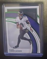 Lamar Jackson [Emerald] #5 Football Cards 2022 Panini Immaculate Collection Prices