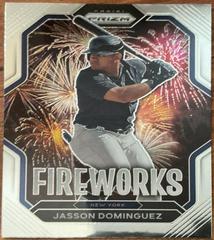 Jasson Dominguez Baseball Cards 2023 Panini Prizm Fireworks Prices