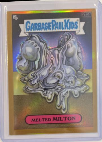 Melted MILTON [Gold Refractor] #215a 2022 Garbage Pail Kids Chrome