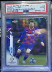 Lionel Messi [Blue Bubbles Refractor] #1 Soccer Cards 2019 Topps Chrome UEFA Champions League Prices