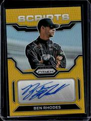 Ben Rhodes [Gold] #25 Racing Cards 2023 Panini Prizm NASCAR Autograph Prices
