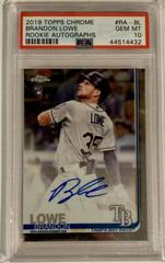 Brandon Lowe Baseball Cards 2019 Topps Chrome Rookie Autographs Prices