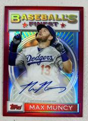 Max Muncy [Red Refractor] Baseball Cards 2020 Topps Finest Flashbacks Autographs Prices