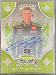 Riley Herbst [Autograph] #1 Racing Cards 2020 Panini Chronicles Nascar Crusade Prices