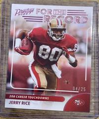 Jerry Rice [Pink] #17 Football Cards 2023 Panini Prestige For the Record Prices