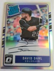 David Dahl [Holo] #RRS-DD Baseball Cards 2017 Panini Donruss Optic Rated Rookie Signatures Prices