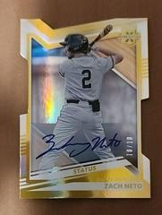 Zach Neto [Status Die Cut Gold Signature] #13 Baseball Cards 2022 Panini Elite Extra Edition Prices