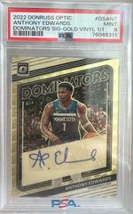 Anthony Edwards [Gold] #DS-ANT Basketball Cards 2022 Panini Donruss Optic Dominators Signatures Prices