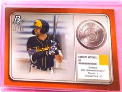 Garrett Mitchell [Orange] #MM-9 Baseball Cards 2022 Bowman Platinum Minted in Merit Prices