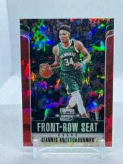 Giannis Antetokounmpo [Red Cracked Ice] Basketball Cards 2018 Panini Contenders Optic Front Row Seat Prices