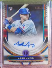 Josh Jung [Red] #TA-JJ Baseball Cards 2023 Topps Tribute Autographs Prices