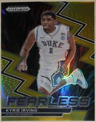 Kyrie Irving [Gold] #16 Basketball Cards 2023 Panini Prizm Draft Picks Fearless Prices