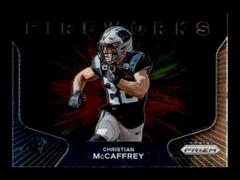 Christian McCaffrey #1 Football Cards 2020 Panini Prizm Fireworks Prices