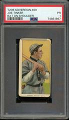 Joe Tinker [Bat on Shoulder] Baseball Cards 1909 T206 Sovereign 460 Prices