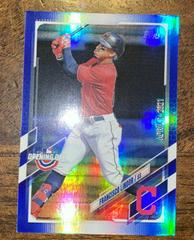 Francisco Lindor [Blue Foil] Baseball Cards 2021 Topps Opening Day Prices