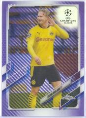 Erling Haaland [Purple Carbon Fiber] Soccer Cards 2020 Topps Chrome UEFA Champions League Prices