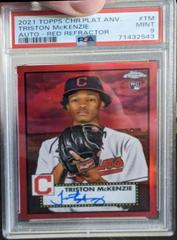 Triston McKenzie [Red] #PA-TM Baseball Cards 2021 Topps Chrome Platinum Anniversary Autographs Prices