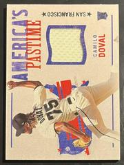 Camilo Doval #APS-CD Baseball Cards 2022 Panini Chronicles America's Pastime Swatches Prices