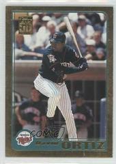 David Ortiz #136 Baseball Cards 2001 Topps Gold Prices