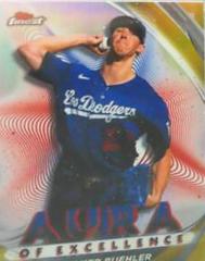 Walker Buehler [Gold] #AE-WB Baseball Cards 2022 Topps Finest Aura of Excellence Prices