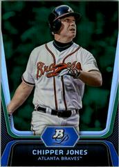 Chipper Jones [Emerald] #24 Baseball Cards 2012 Bowman Platinum Prices