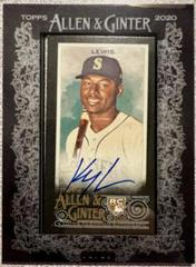 Kyle Lewis [X Black Frame] #MA-KL Baseball Cards 2020 Topps Allen & Ginter Mini Autographs Prices