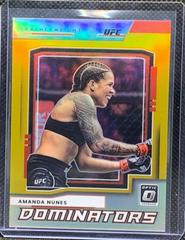 Amanda Nunes [Gold] #12 Ufc Cards 2022 Panini Donruss Optic UFC Dominators Prices