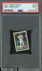 Orel Hershiser #690 Baseball Cards 1991 Topps Micro Prices