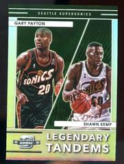 Gary Payton, Shawn Kemp #9 Basketball Cards 2021 Panini Contenders Optic Legendary Tandems Prices